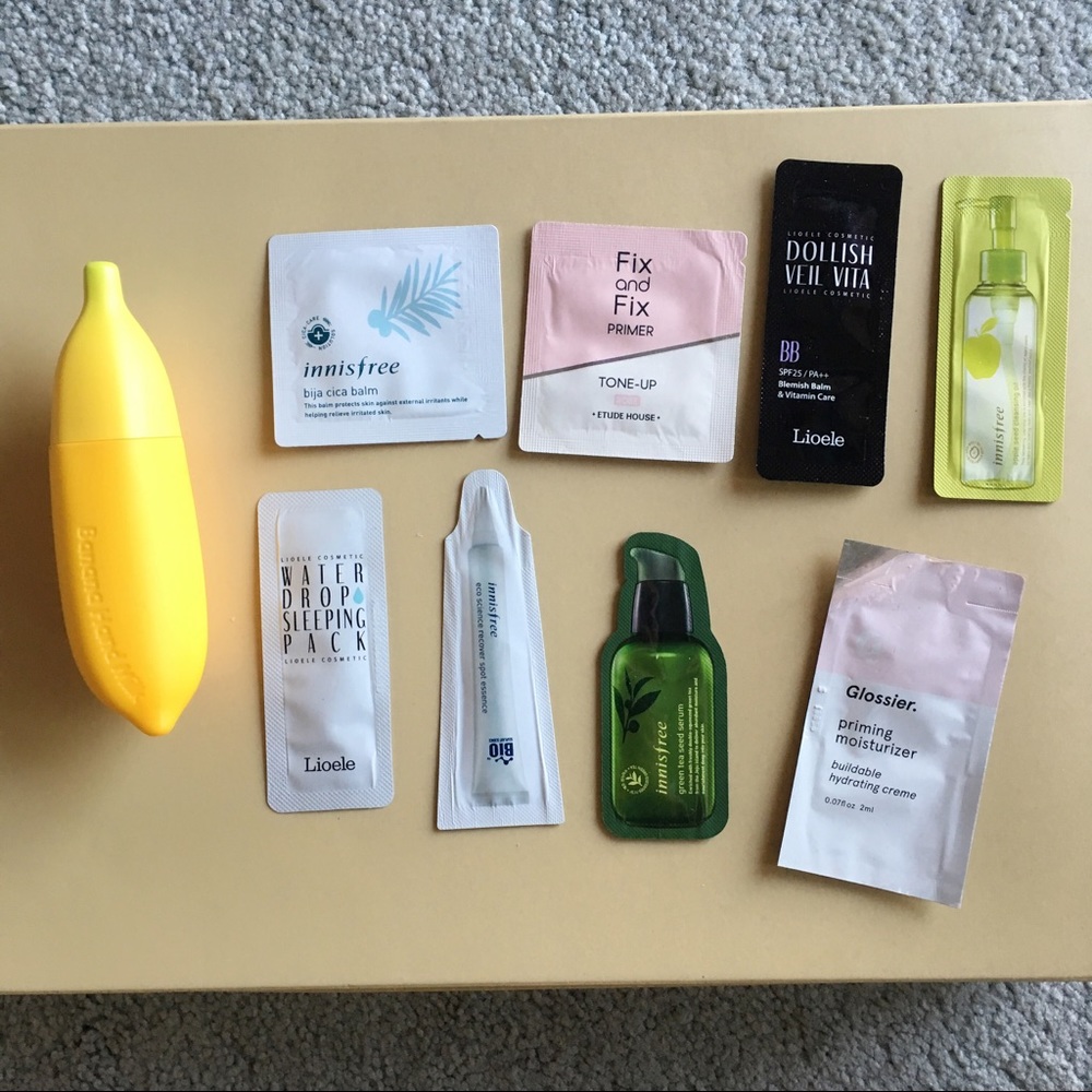 Tonymoly Banana Milk Cream Korean Makeup Samples